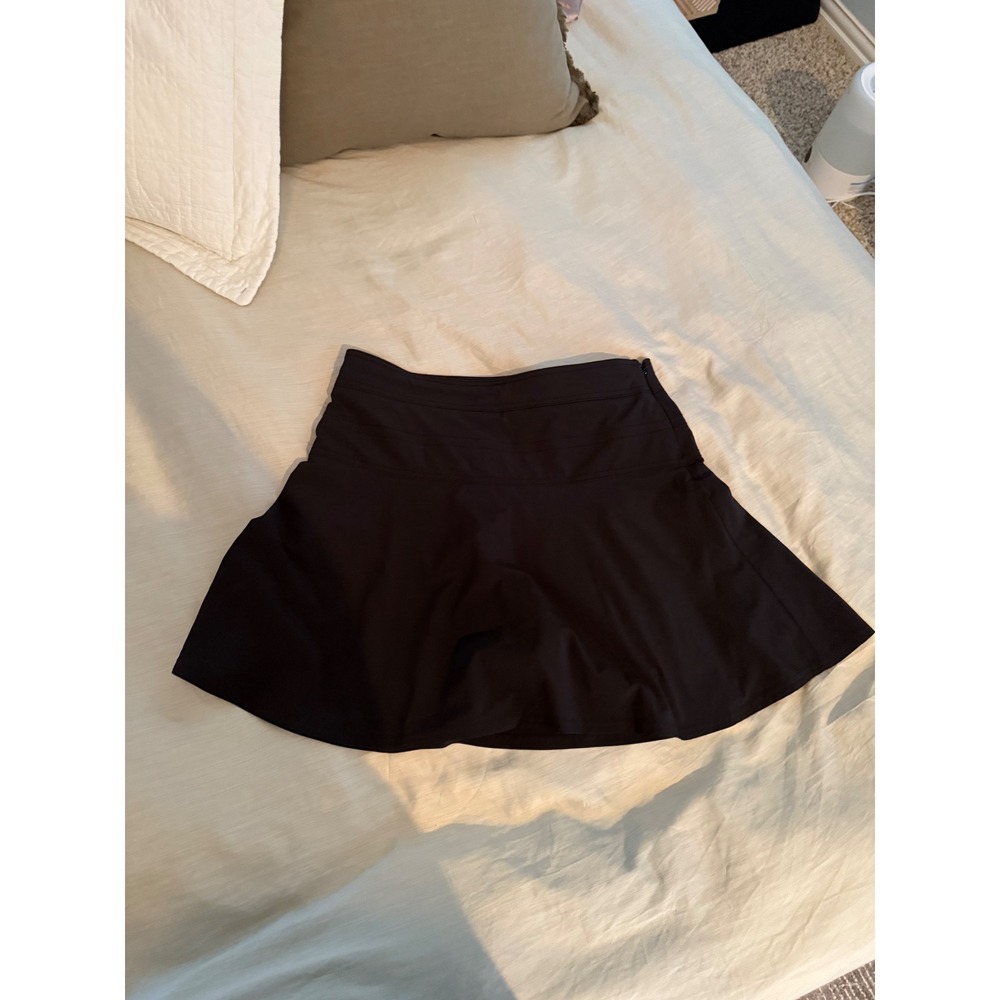 Athleta Ace Tennis Skirt‎ Women's Size 6 Black Activewear Athletic